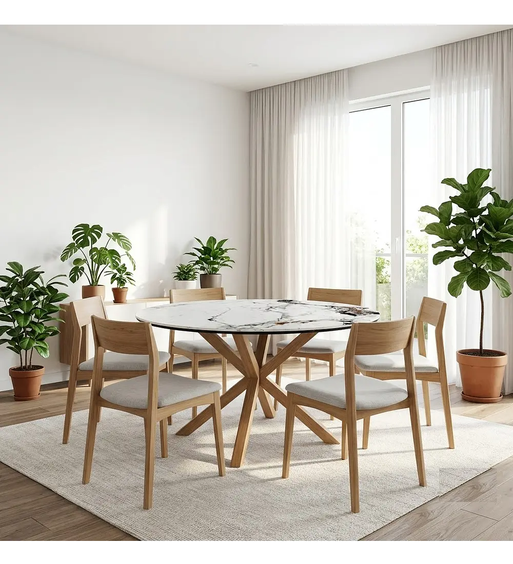 Mesa Warwick Stone Wood Sinterizada