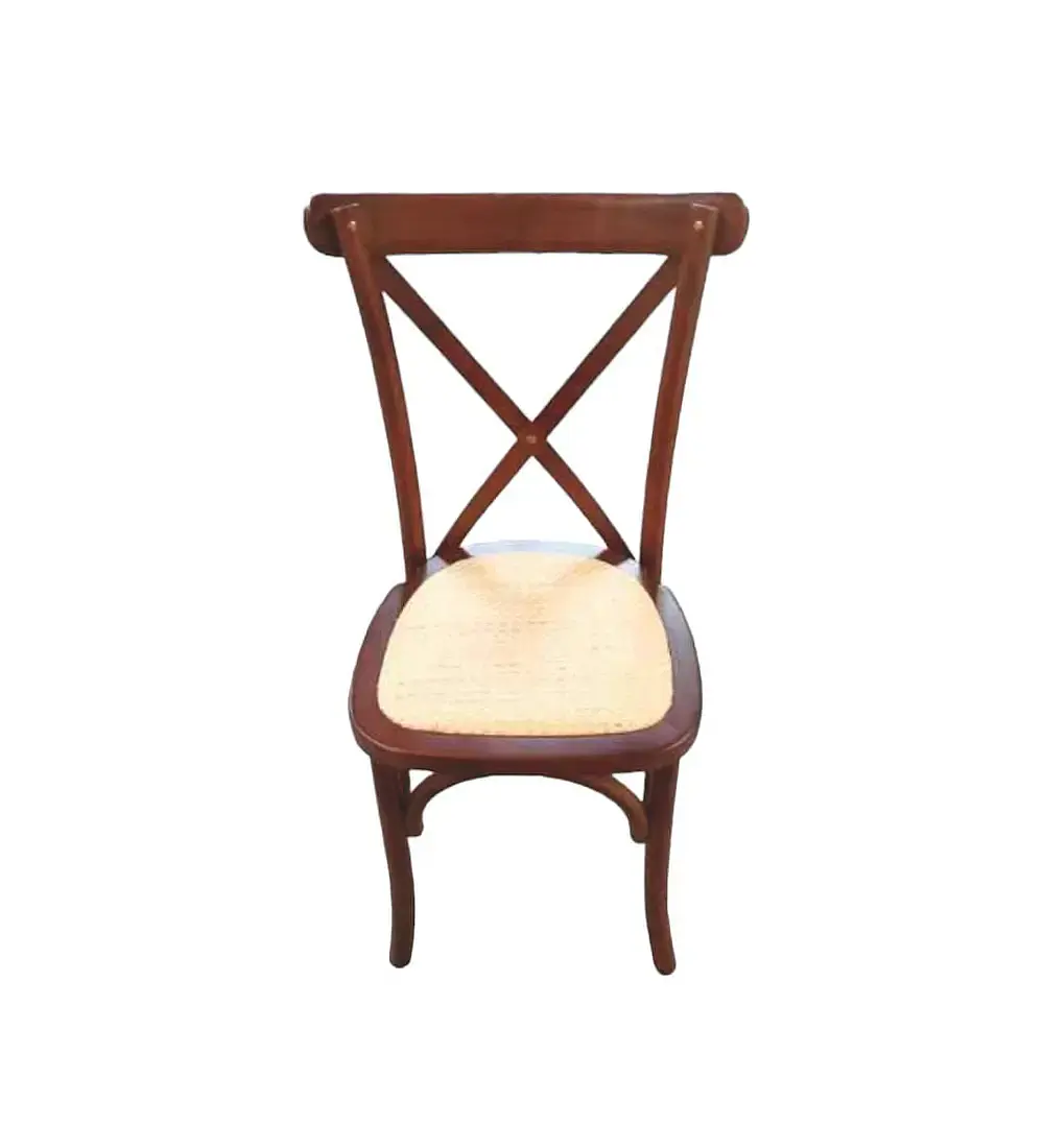 Comedor Mesa Rubi 120x80cm + 4 Sillas Crossback Madera
