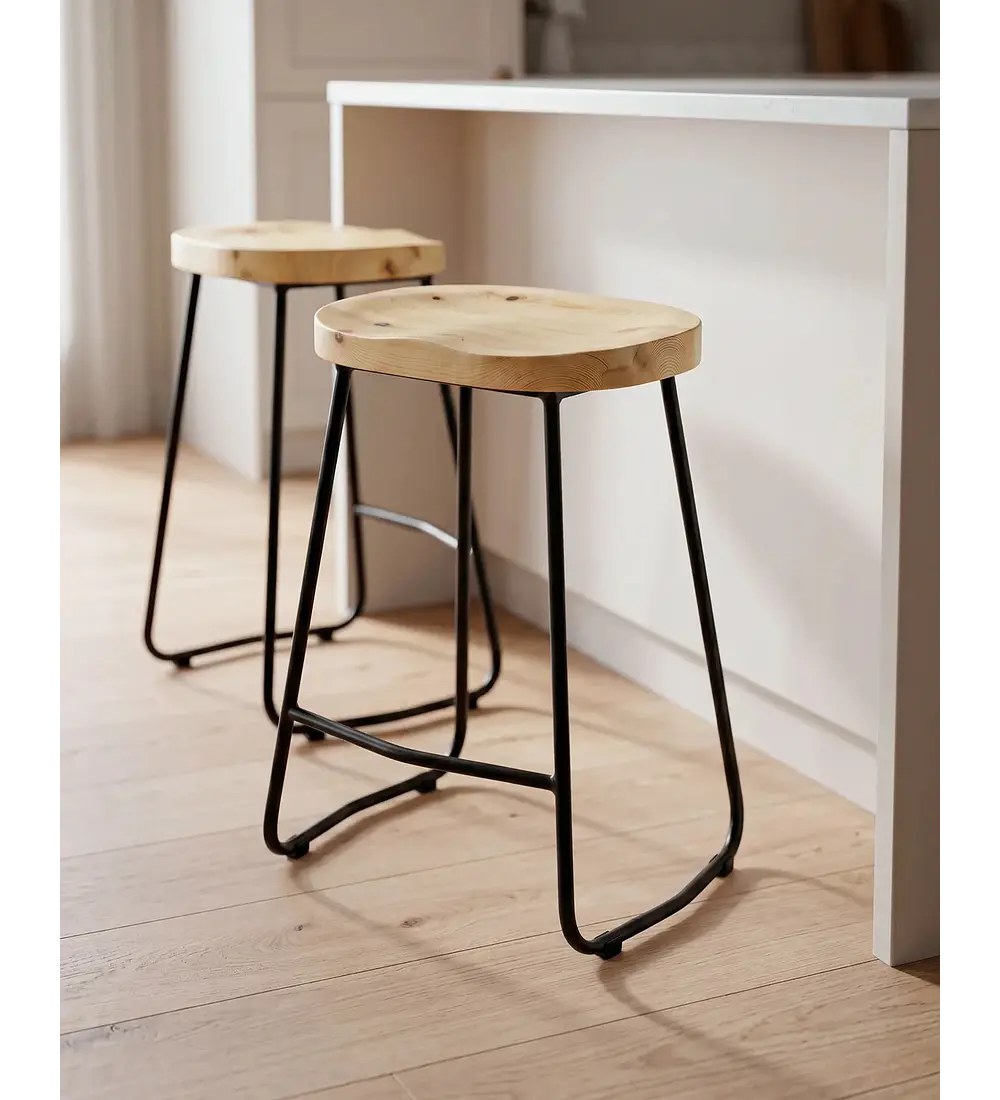  Taburete Estilo Industrial Nara