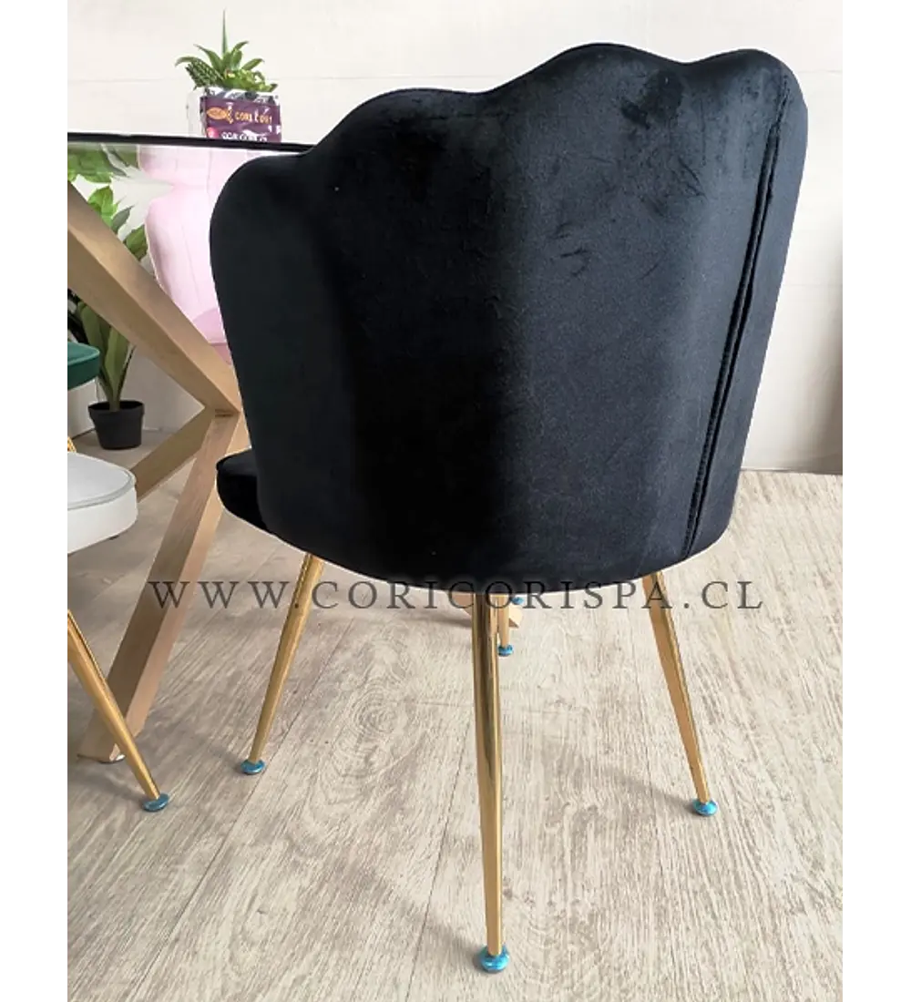 Comedor Mesa Warwick 120cms + 4 Sillas Corona Gold