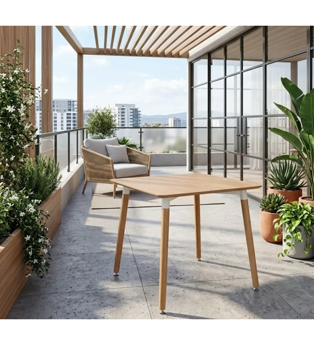 2da Seleccion Mesa Melamina Cuadrada 80x80cms