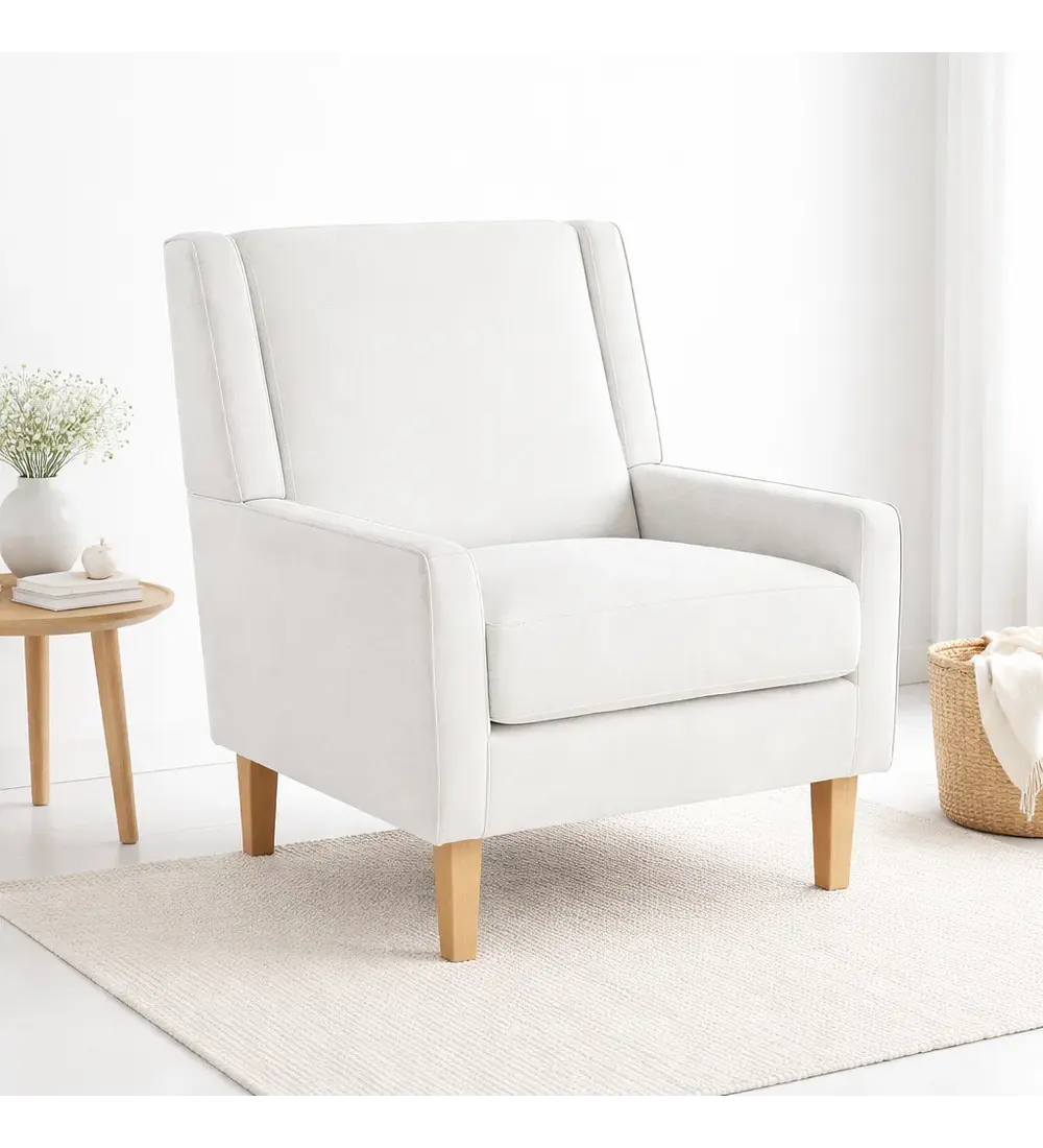 Sillón Elegance Home en Tela Beige