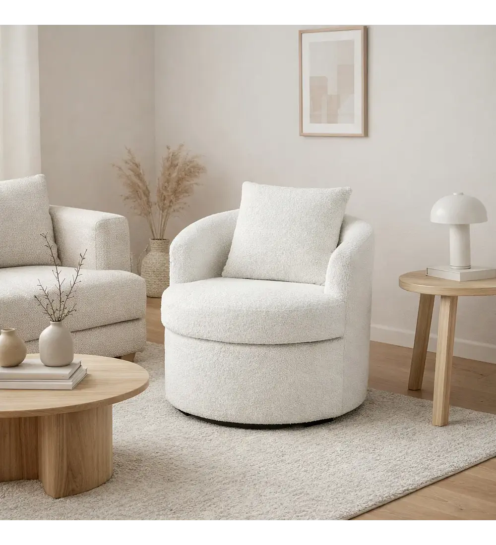 Sillón Giratorio Teddy Comfort 360°