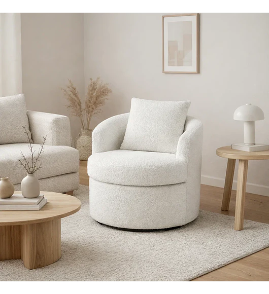 Sillón Giratorio Teddy Comfort 360°