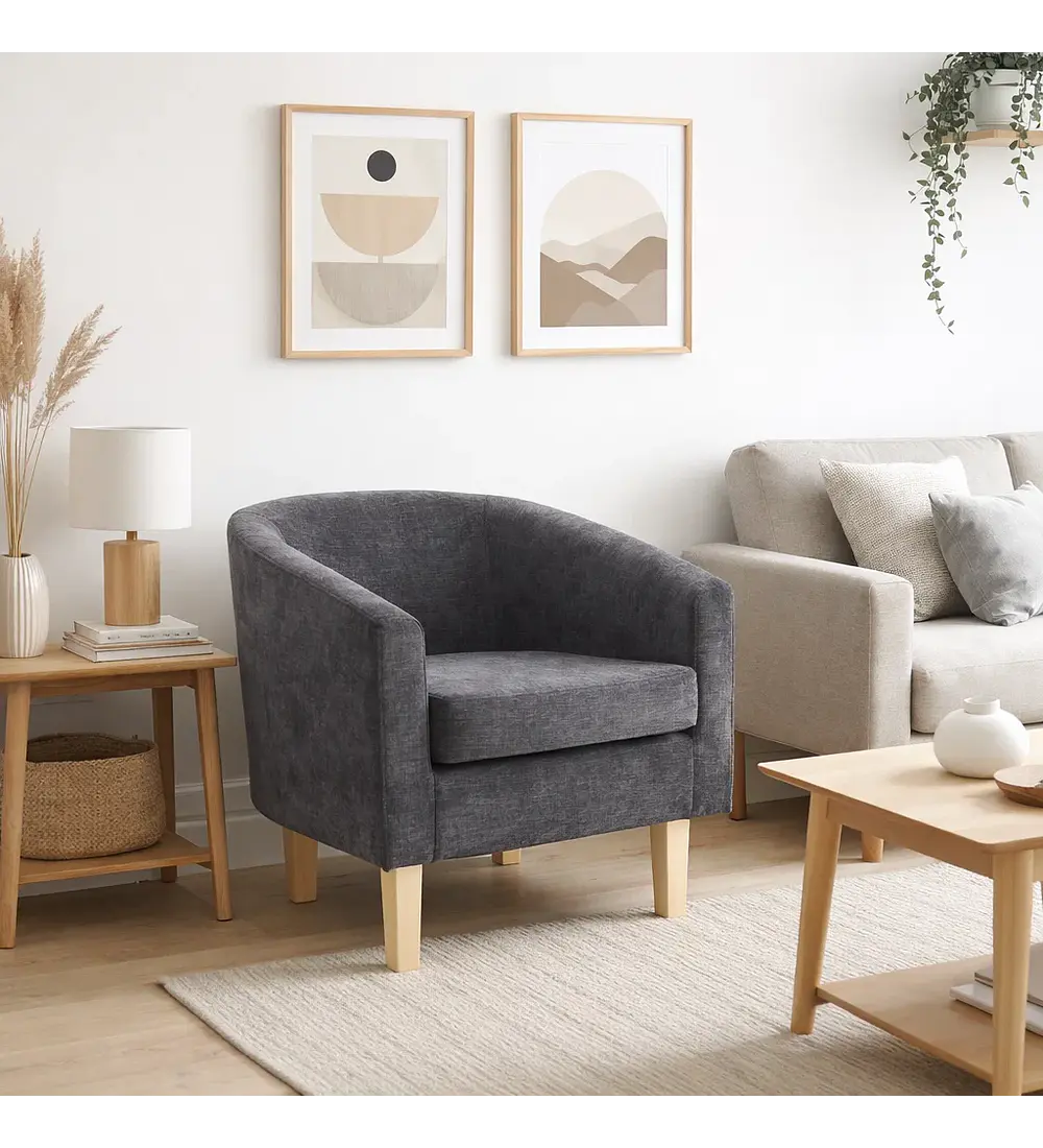 Sillón Compacto WoodLine - Gris