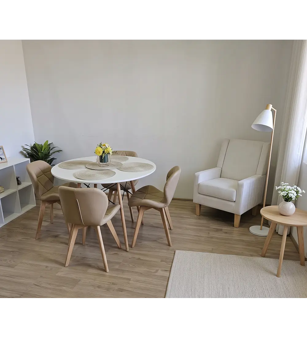 Sillón Elegance Home en Tela Beige