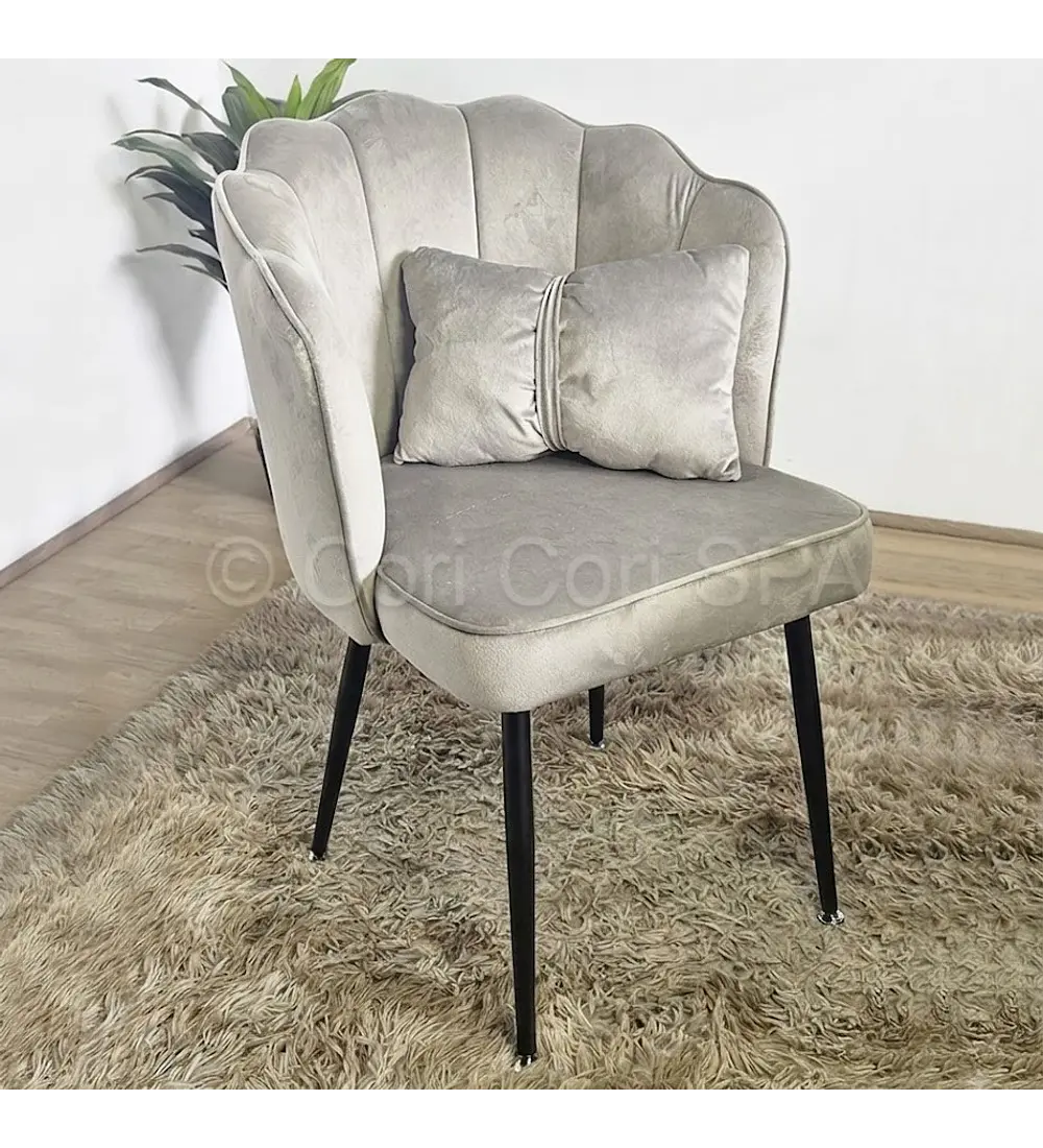 Sitial Corona Velvet Black