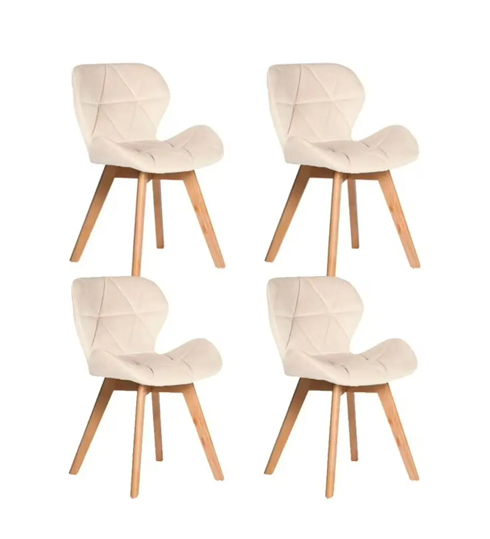 Pack 4 Sillas Mariposa Velvet 