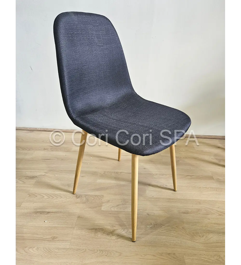 Comedor Melamina Cuadrada 80x80cms + 2 Sillas Scoop Lino