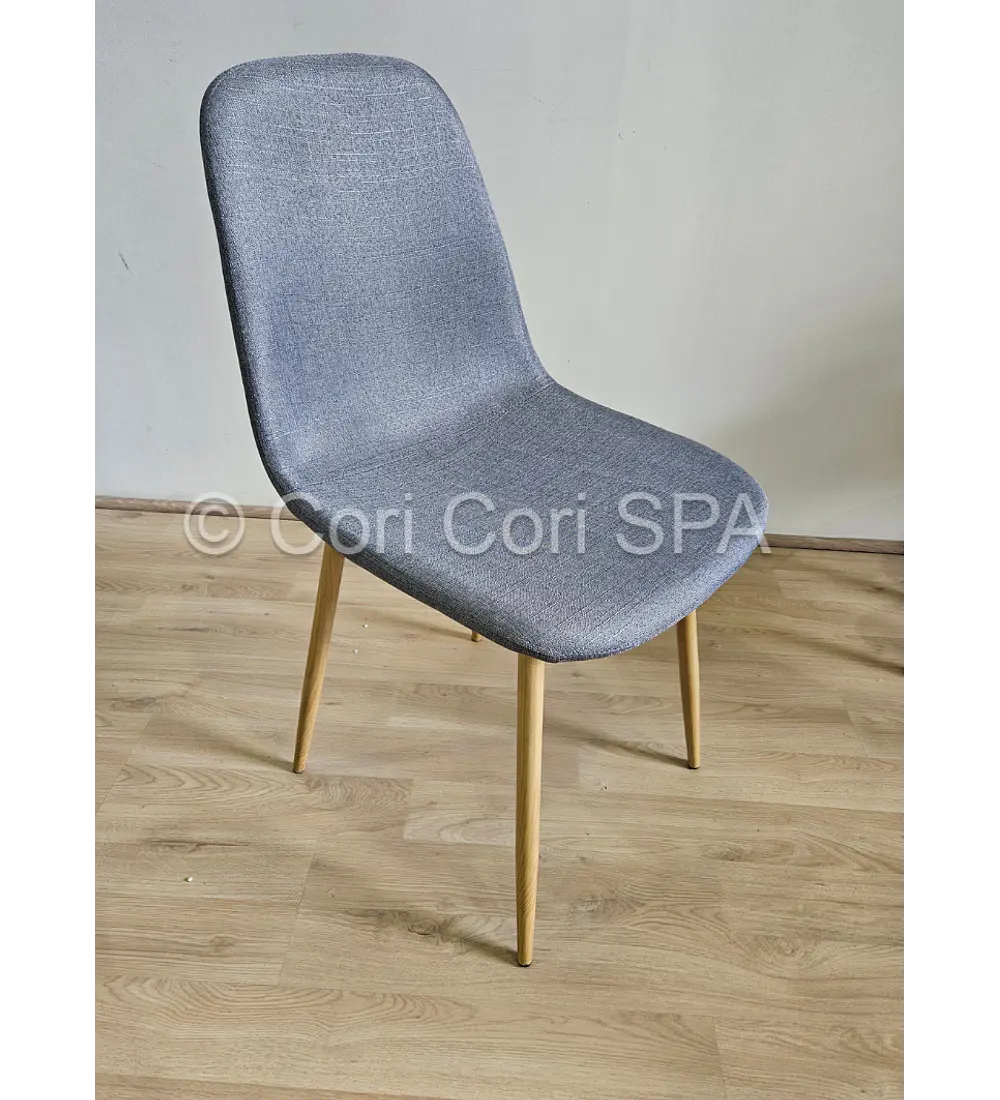 Comedor Melamina Cuadrada 80x80cms + 2 Sillas Scoop Lino