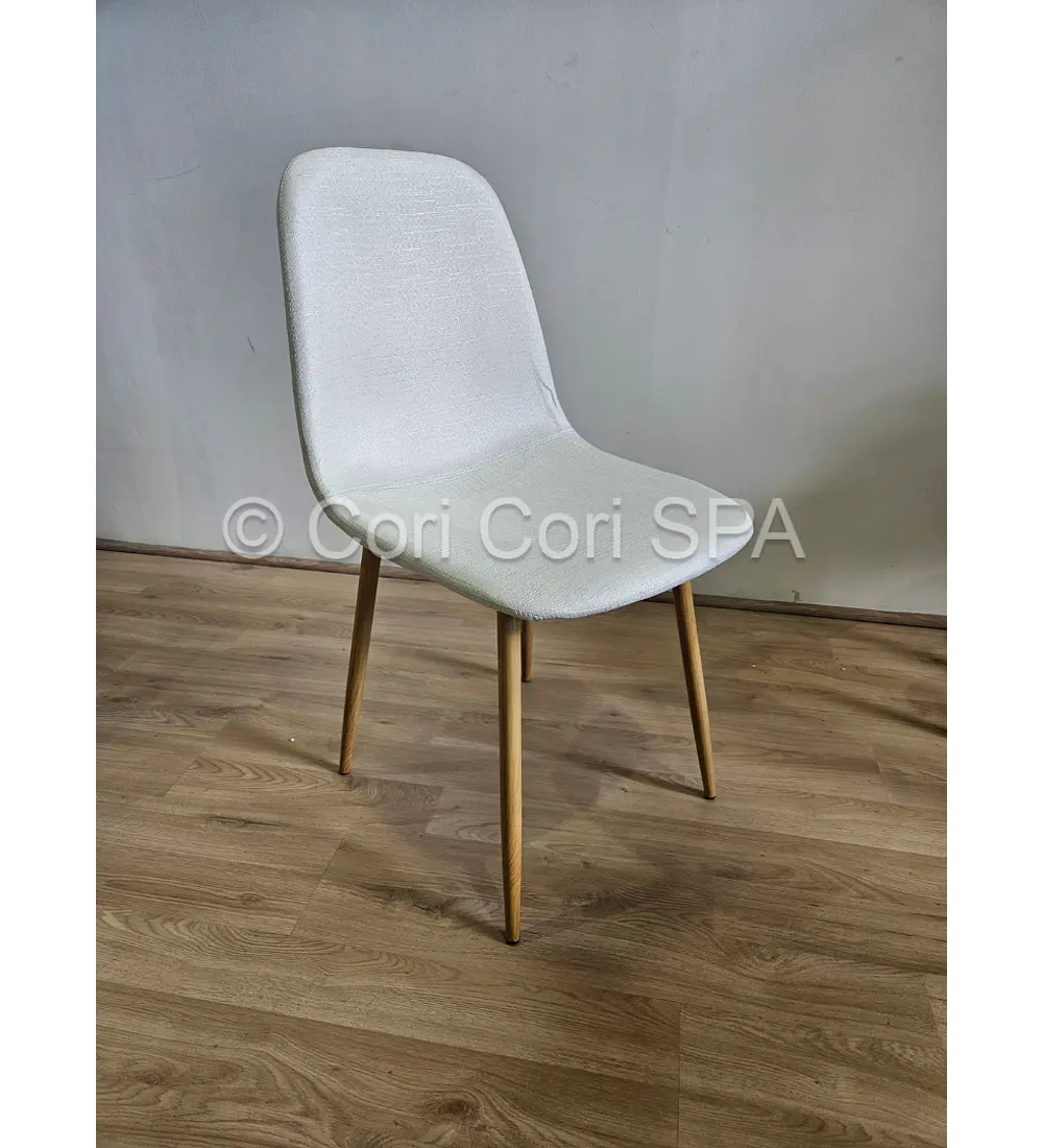 Comedor Melamina Cuadrada 80x80cms + 2 Sillas Scoop Lino