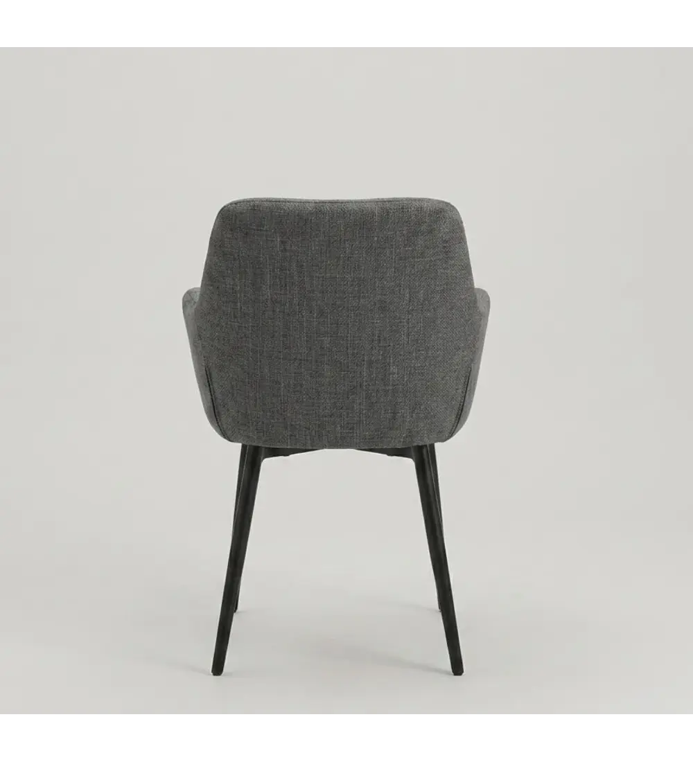 Sitial Capitonne Lino Black