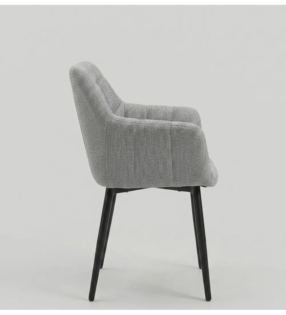Sitial Capitonne Lino Black