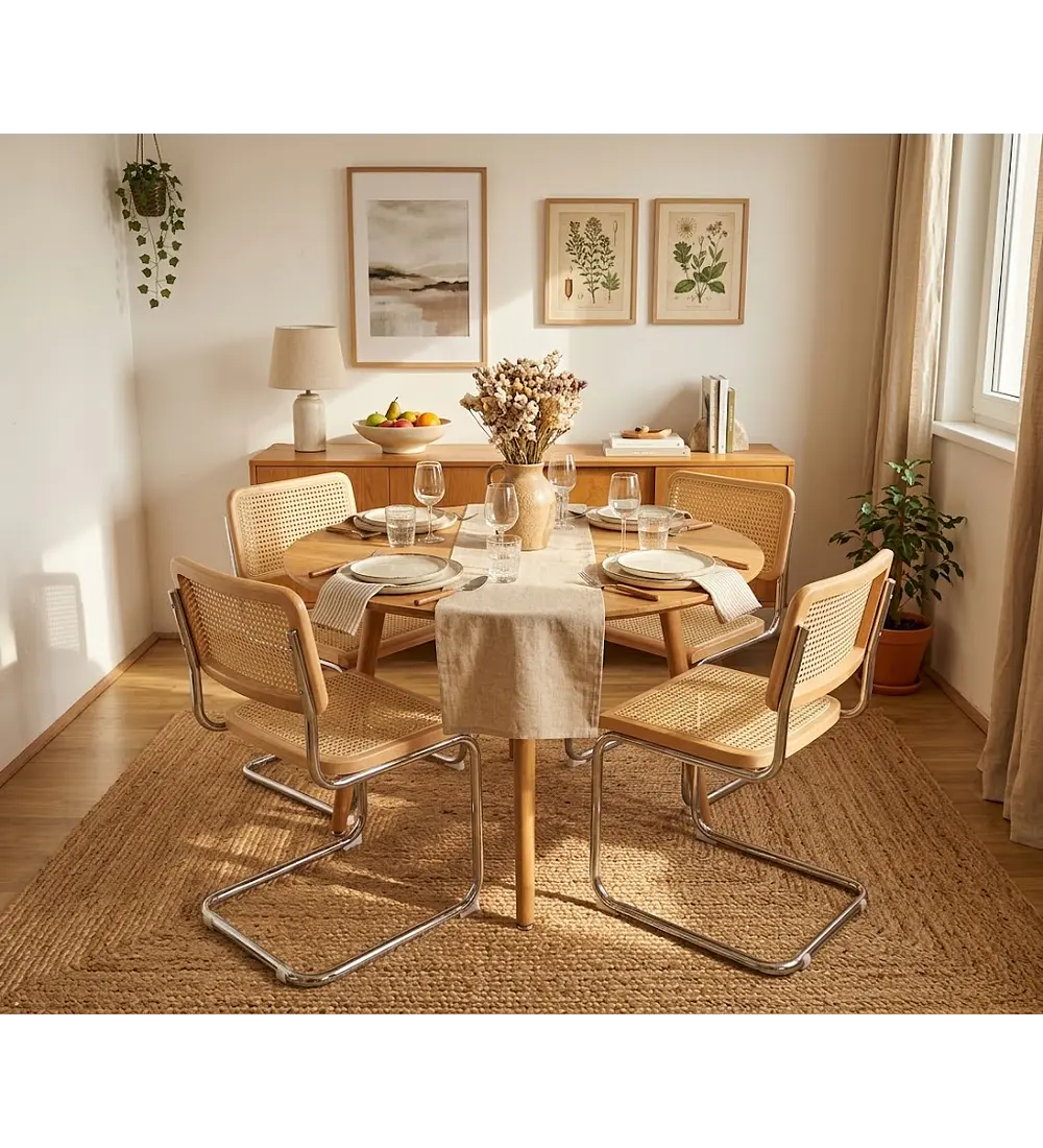 Comedor Mesa Expandible (100 - 180cms) + 4 Sillas Breuer