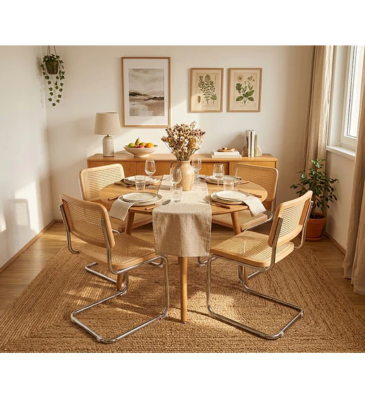Comedor Mesa Expandible (100 - 180cms) + 4 Sillas Breuer