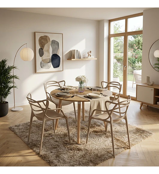 Comedor Mesa Expandible (100 - 180cms) + Sillas Master