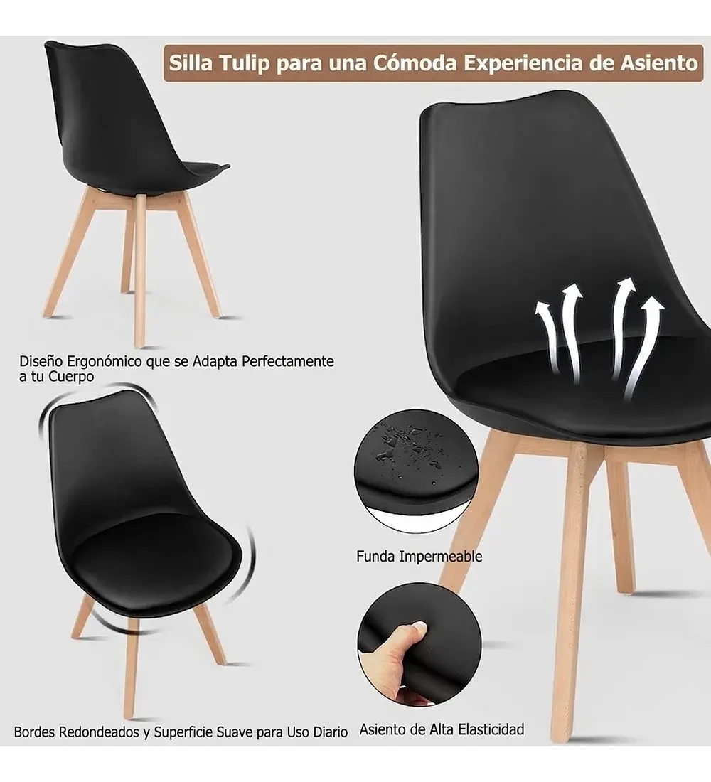 Pack 6 Sillas Tulip