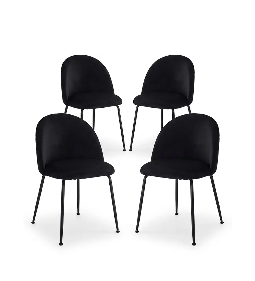Pack 4 Sillas Bread Black
