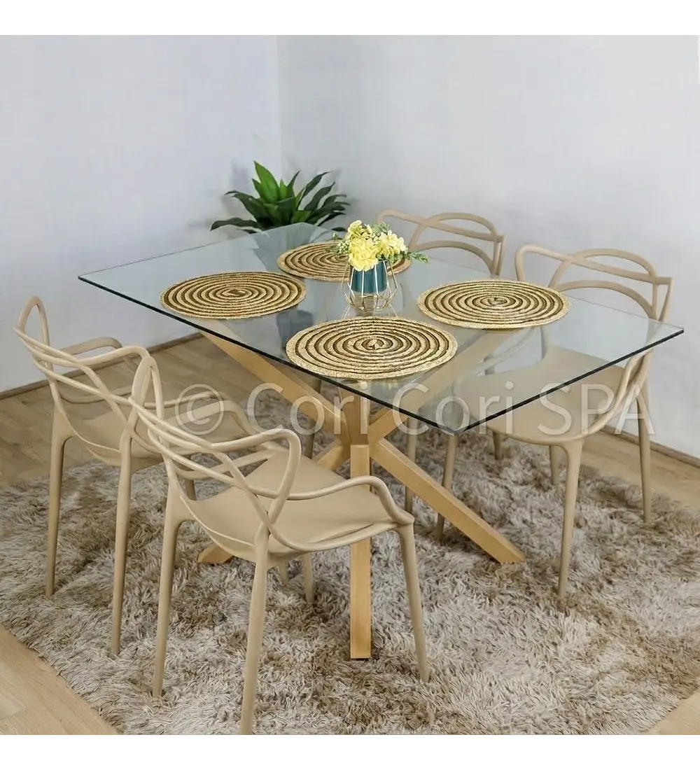 Comedor Madrid 140x80cms  + 4 Sillas Master 