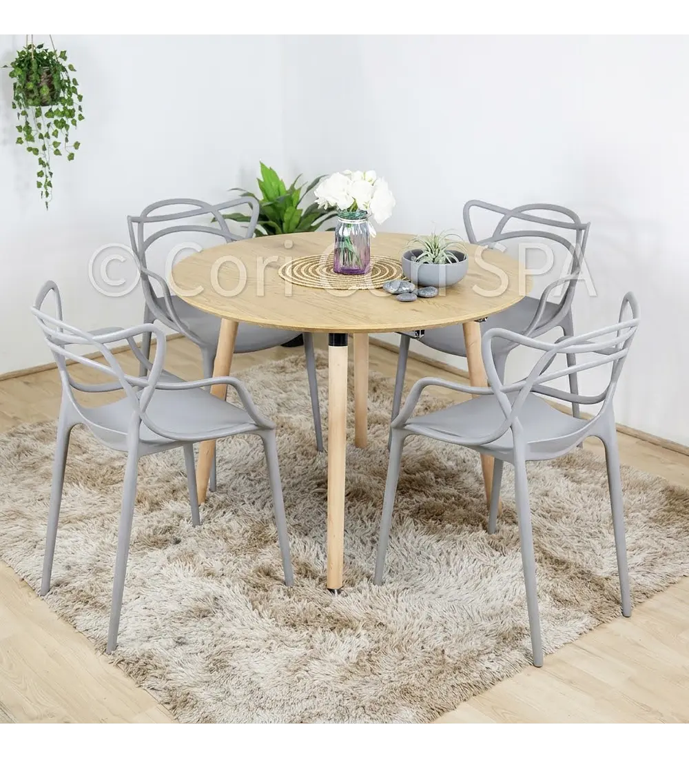 Comedor Mesa Expandible (100 - 180cms) + 4 Sillas Master