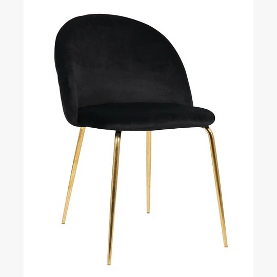 Pack 2 de silla king velvet gold