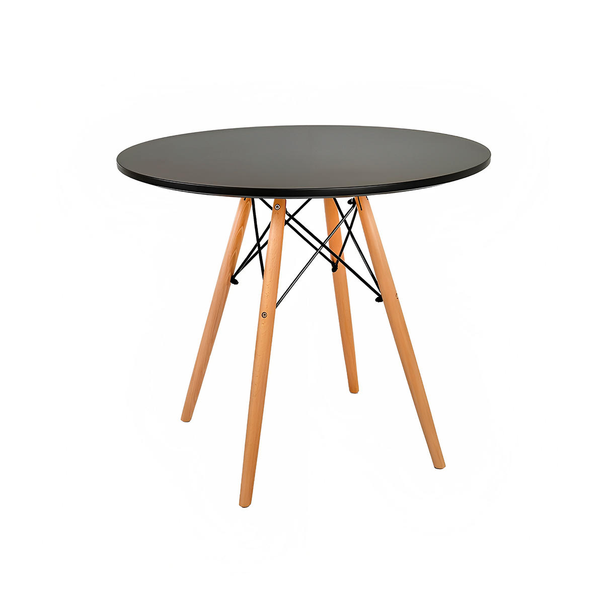 Mesa tipo eames redonda - 80 cm / Madera