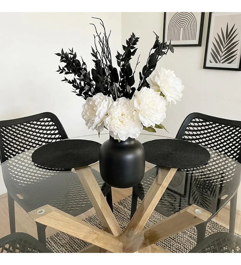 Comedor Warwick 120cms + 4 Sillas Air Berlin 