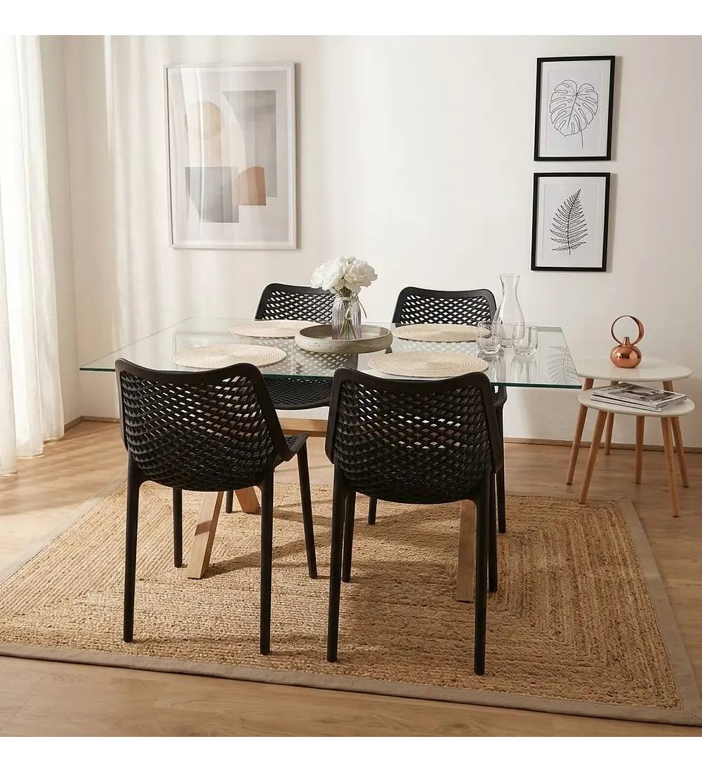 Comedor Medlock 140X90cm + 4  Sillas Air Berlin