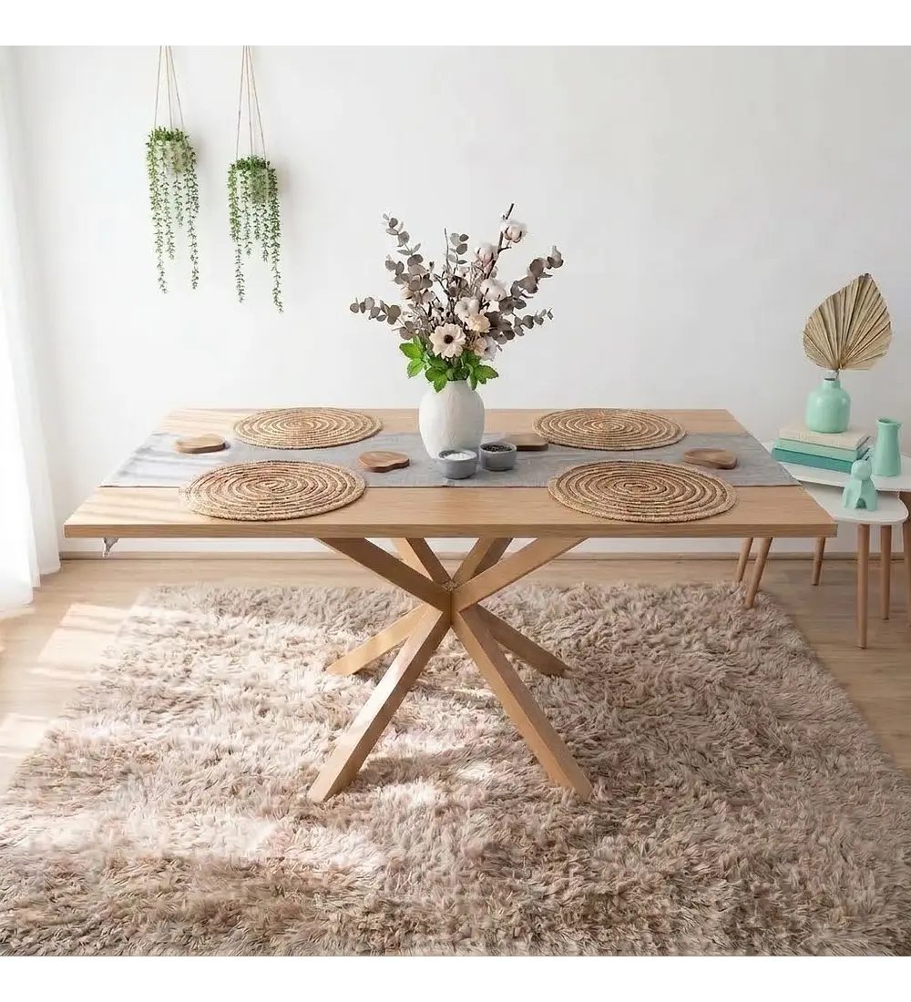 Comedor Madrid Natural  + 4 Sillas Tulip