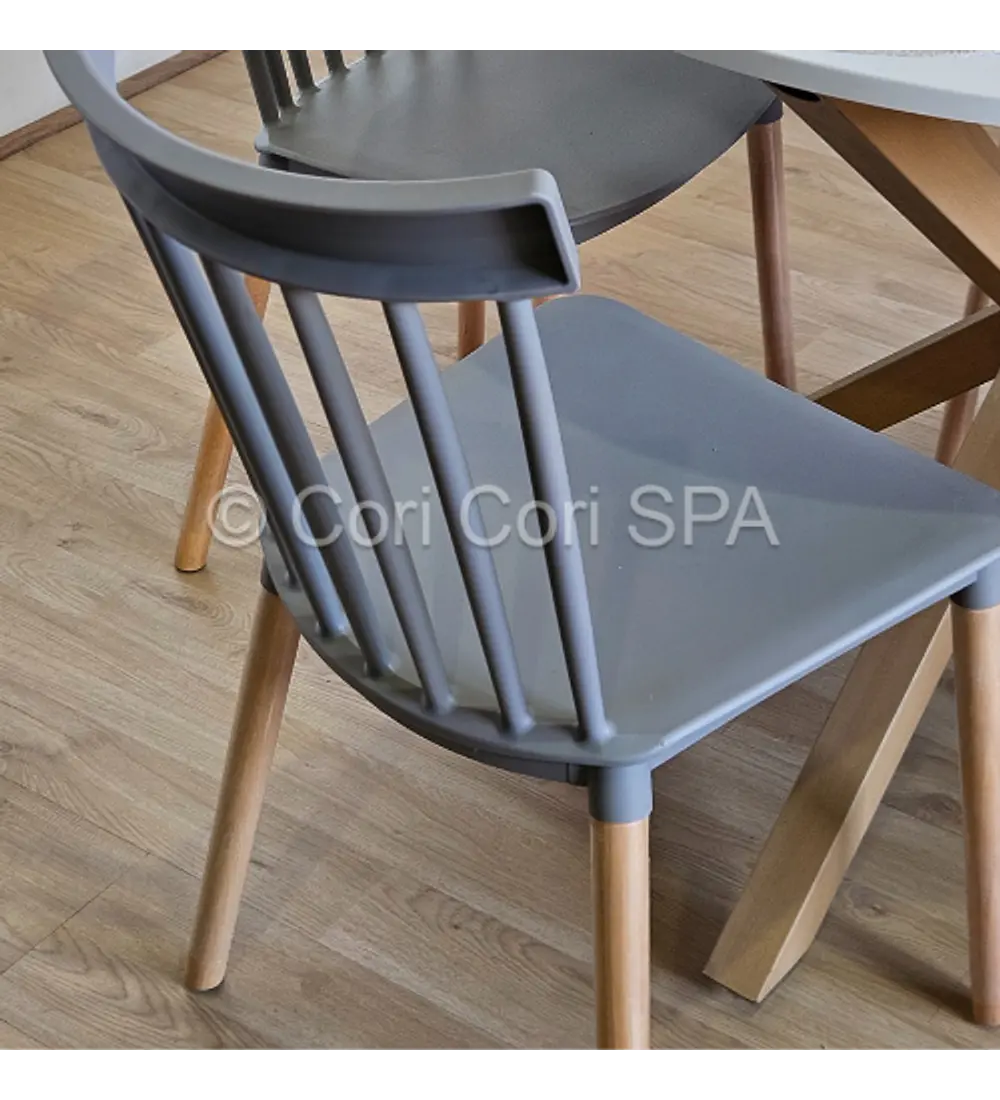Comedor Warwick Wood  + 4 Sillas Windsor