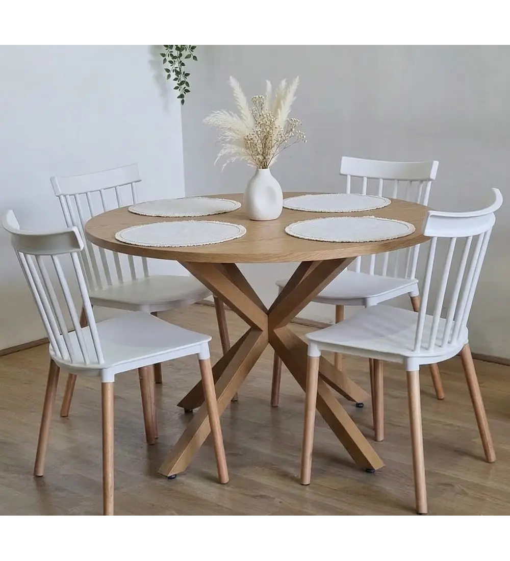 Comedor Warwick Wood  + 4 Sillas Windsor