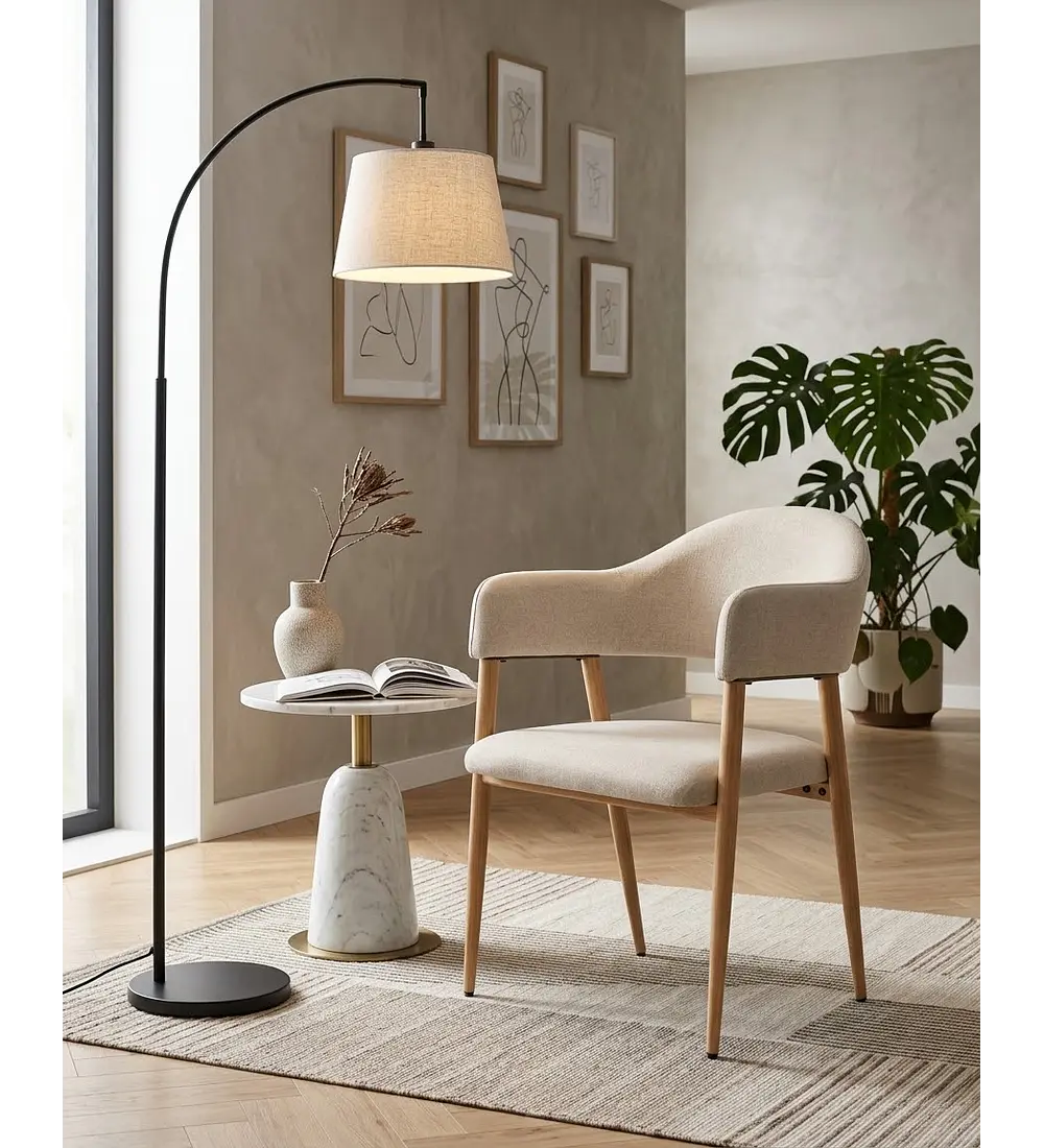 Comedor Warwick + 4 Sitiales Siena Lino