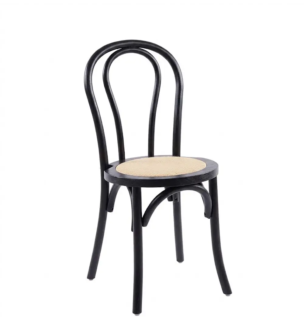 Silla Amelia Madera Rattan - Natural