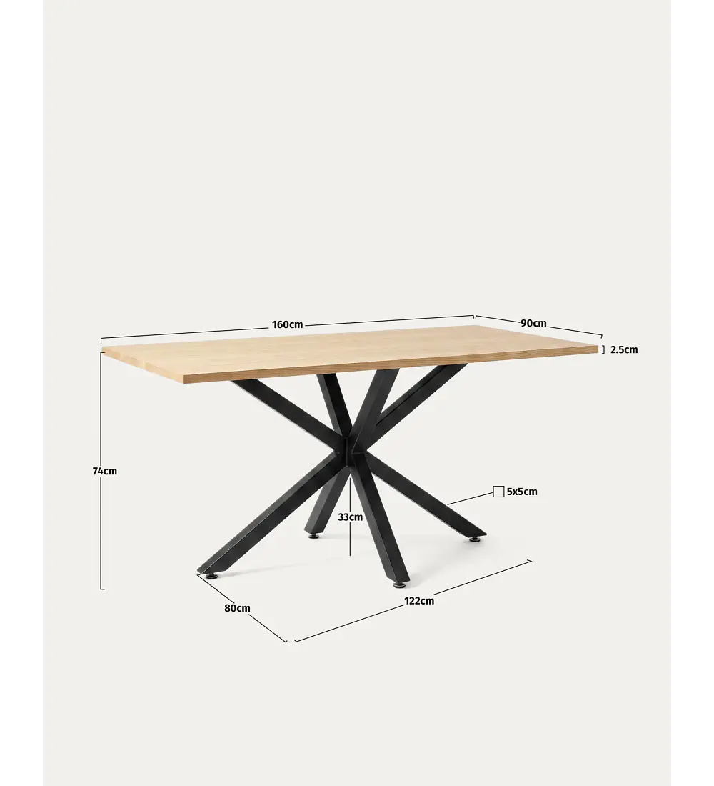 Comedor Madrid Wood + 4 Sillas Capitonne Roma