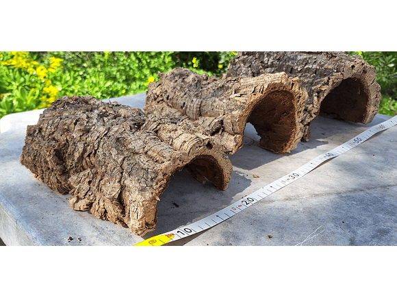 3 Cork Tunnels (20x10x7cm) - for Vivarium, Terrarium or Decoration 3