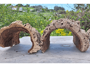 3 Cork Tunnels (20x10x7cm) - for Vivarium, Terrarium or Decoration