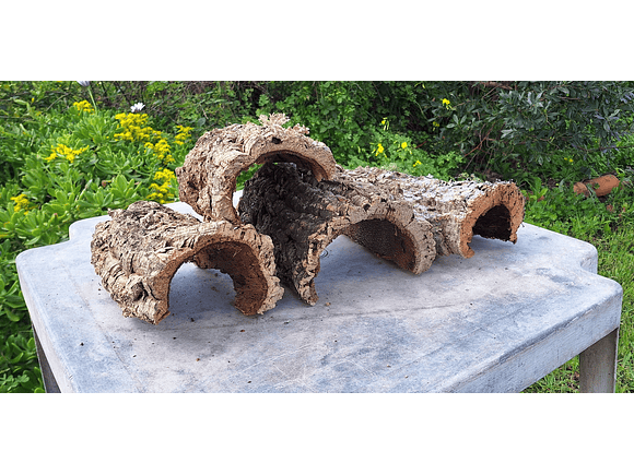 3 Cork Tunnels (20x10x7cm) - for Vivarium, Terrarium or Decoration 5