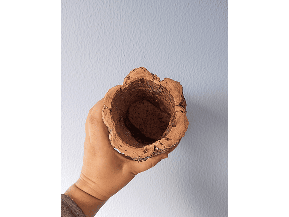 2x small handmade cork vases - 100% natural and sustainable 2