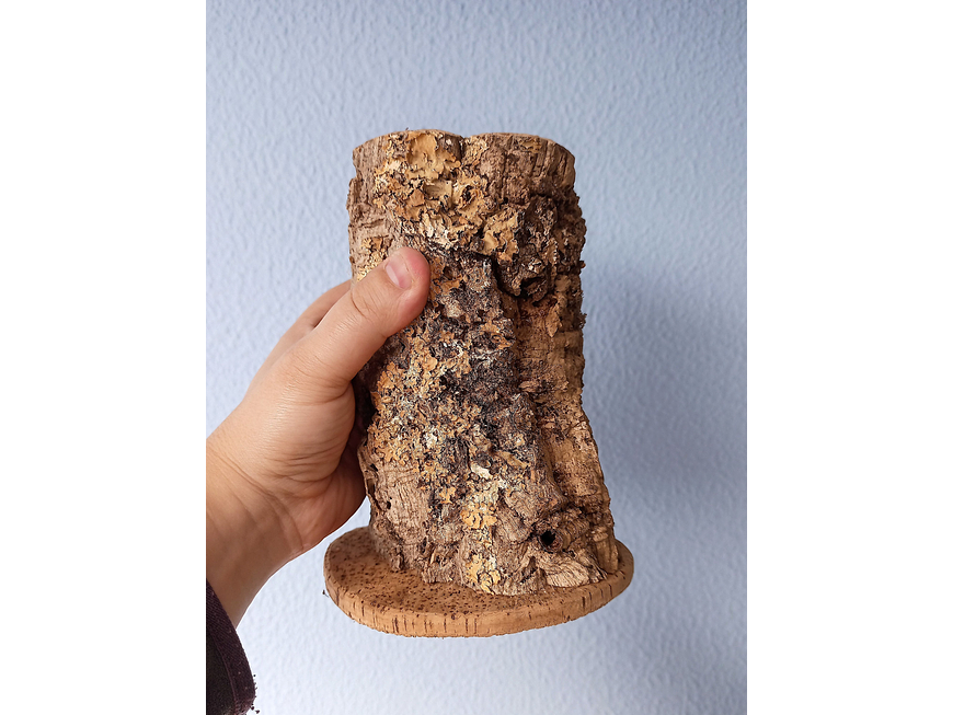 2x small handmade cork vases - 100% natural and sustainable 4