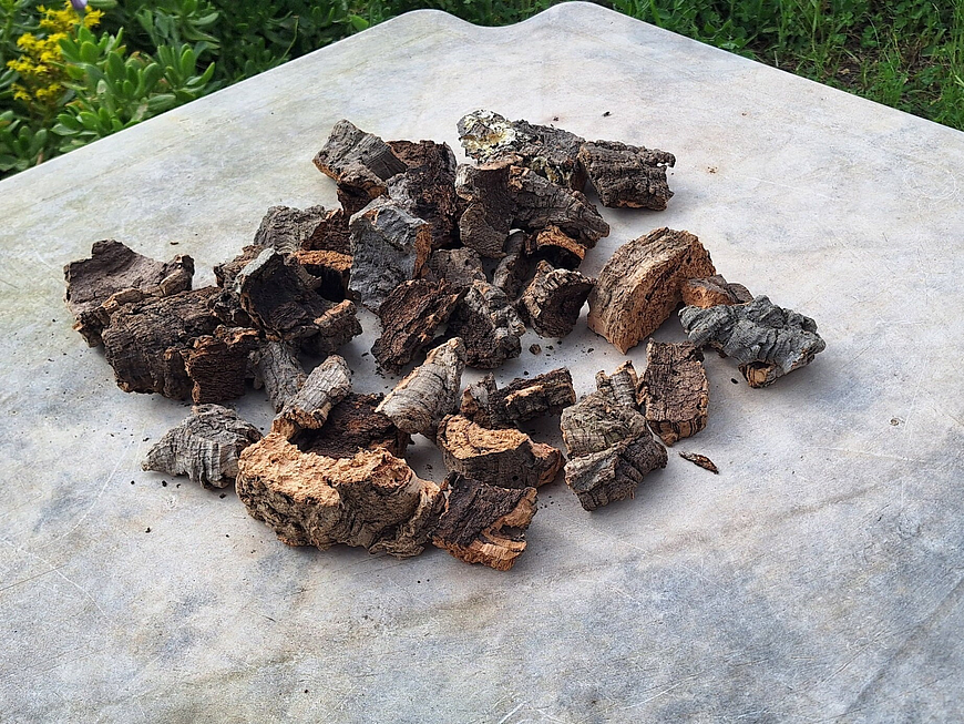 0.2kg - Cork Pieces - from Portugal, for Plants and Terrariums 1
