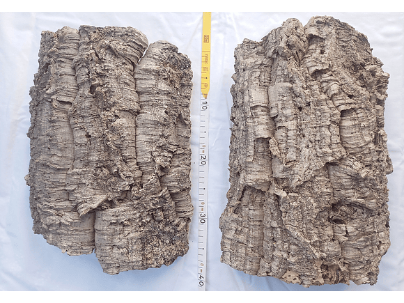 2x Medium-Sized Virgin Cork Sheets: (25x20x7cm) 9
