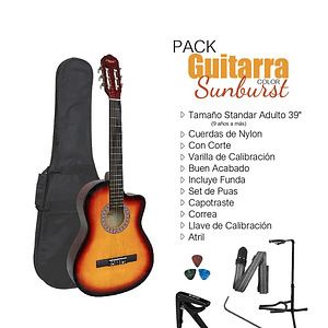  Guitarra Clásica Criolla McAllister – Kit Completo para Principiantes
