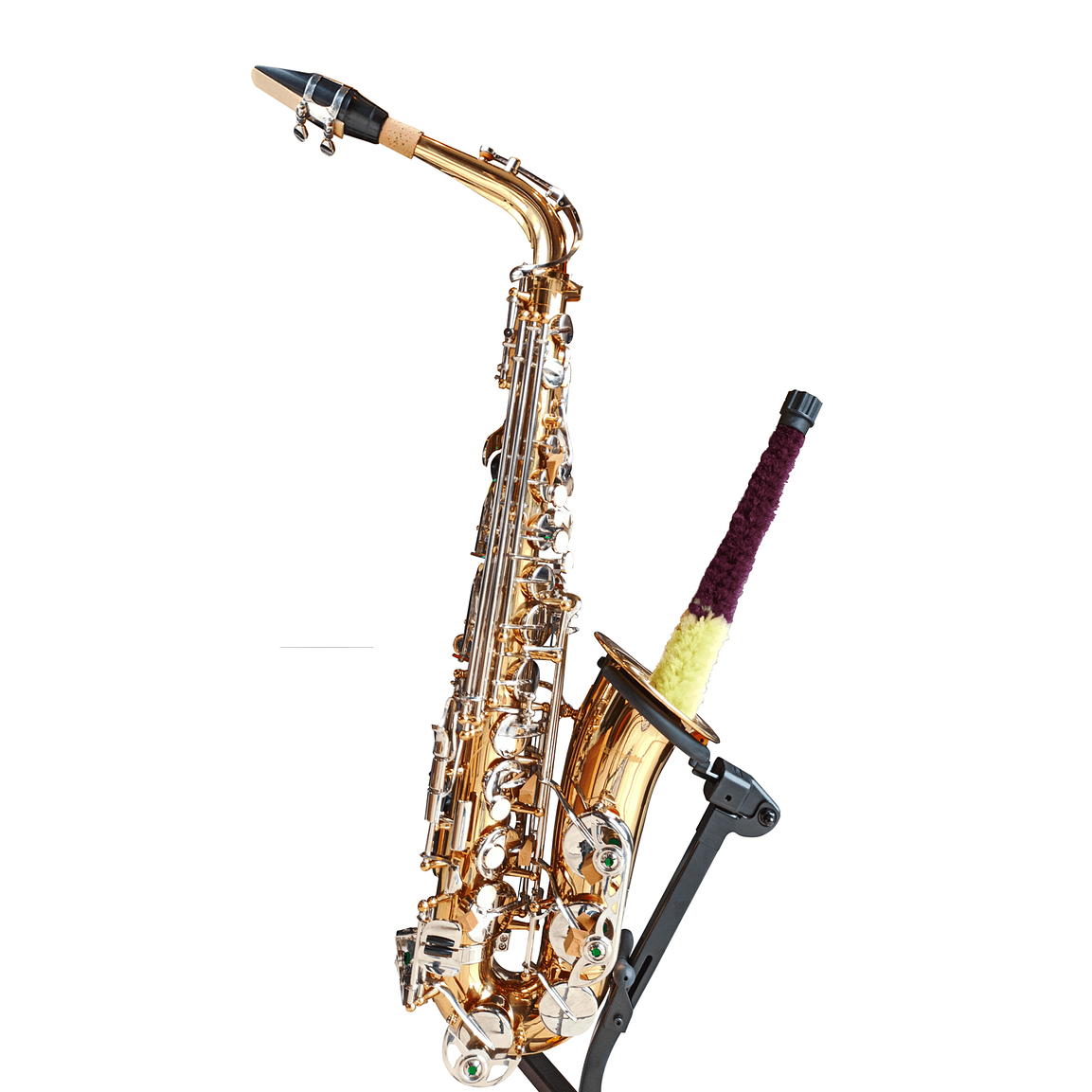 SAXO ALTO CALIFORNIA ORIGINAL DORADO CON LLAVES NIQUELADAS 1