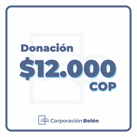 Donación $12.000 COP