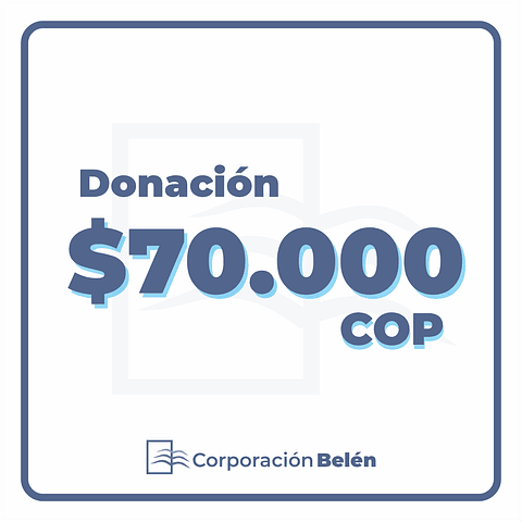 Donación $70.000 COP