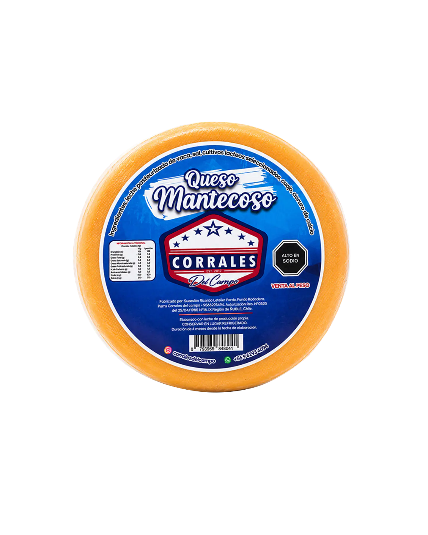 Queso Mantecoso 900 g - Corrales del Campo 1