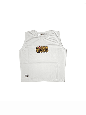 Top “CHEETAH BOMB” Blanco