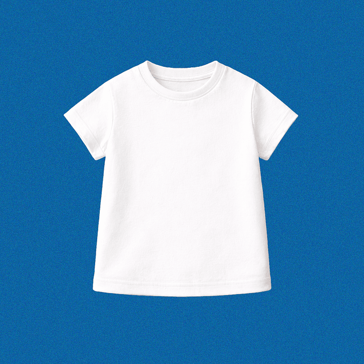 Camiseta de Piel de Durazno Manga Corta Infantil Niño Nacional 1