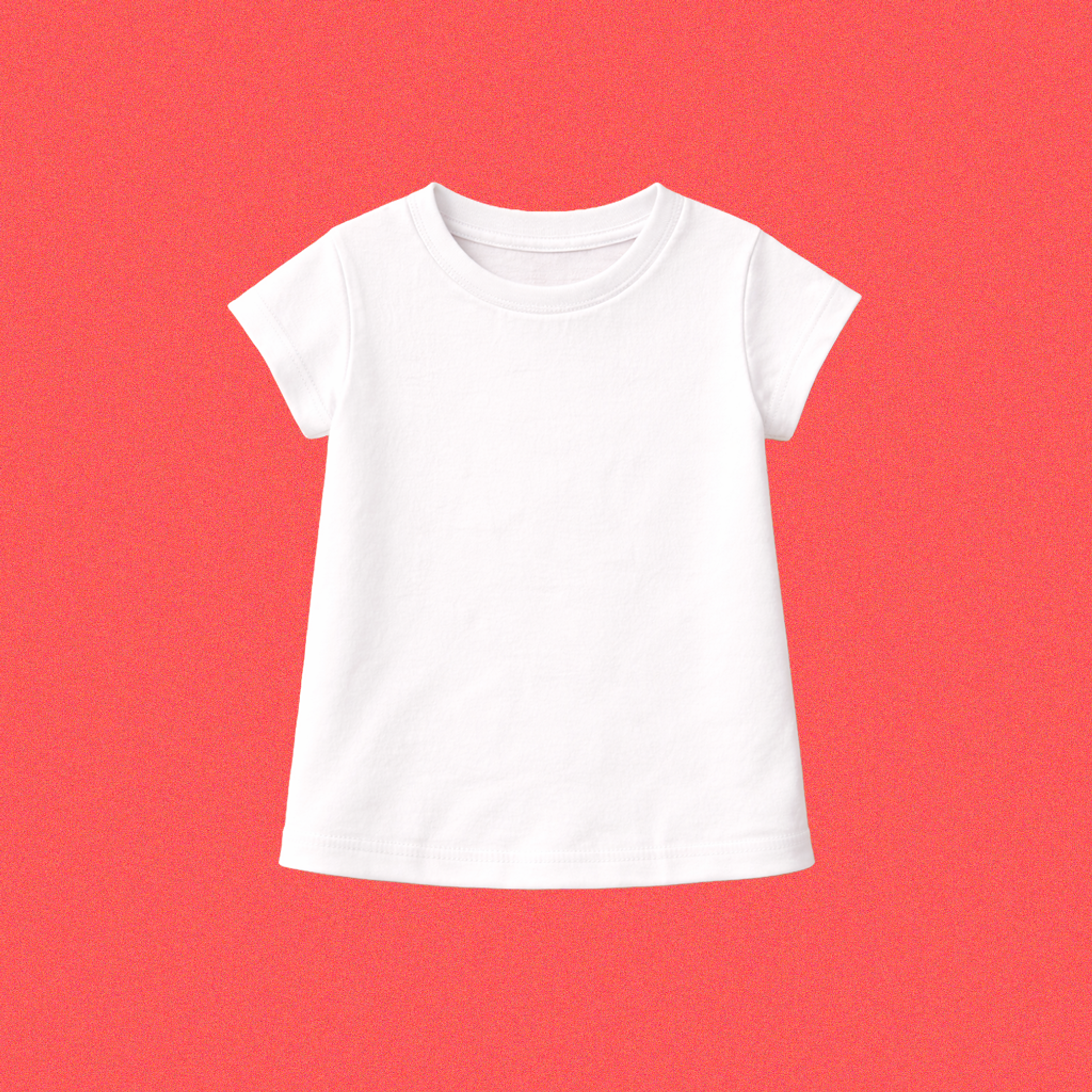 Camiseta de Piel de Durazno Manga Corta Infantil Niña Nacional 1