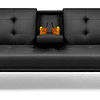 Futon Sofa Cama Ibiza Negro